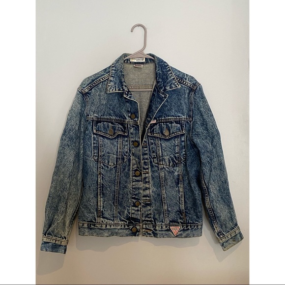 Guess by Marciano Jackets & Blazers - Women’s 1980's Vintage 'Guess x Georges Marciano' jean jacket